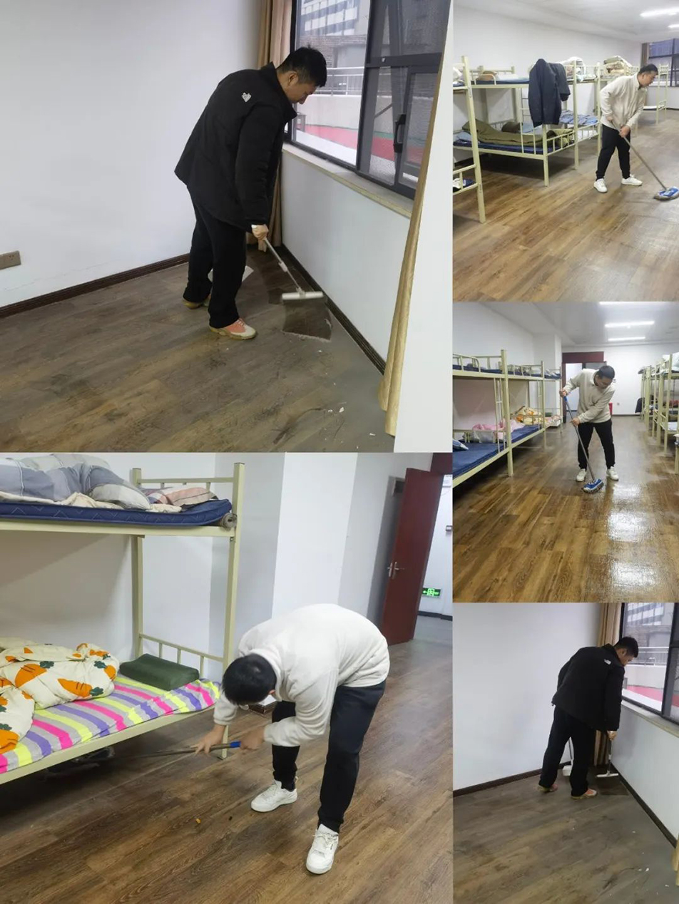 機關團支部組織志愿者開展“扮靚新宿舍，溫情暖人心”集中清掃活動